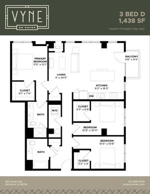 Final - Vyne On Haven - Floor Plans - 3 BED D - TYPE B