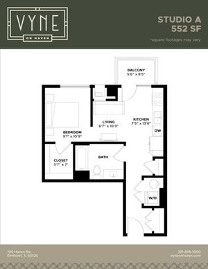 Final - Vyne On Haven - Floor Plans - STUDIO A - TYPE B