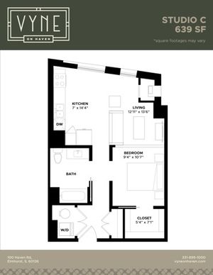 Final - Vyne On Haven - Floor Plans - STUDIO C - ADAPTABLE