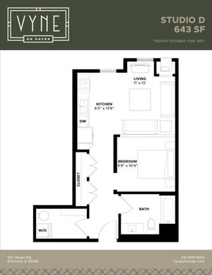 Final - Vyne On Haven - Floor Plans - STUDIO D - TYPE B