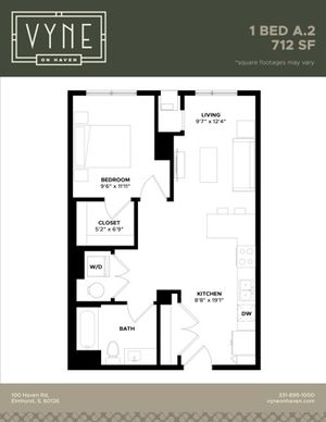 Final - Vyne On Haven - Floor Plans - 1 BED A.2 -TYPE B