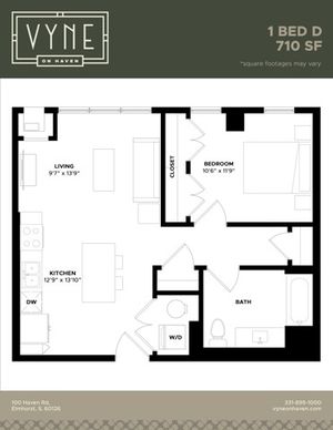 Final - Vyne On Haven - Floor Plans - 1 BED D - ADAPTABLE