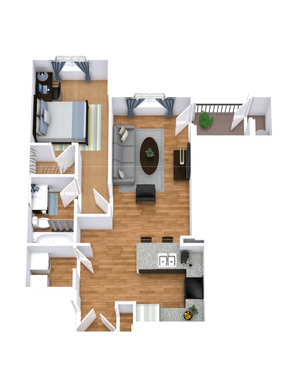 1 Bed 1 Bath - A8