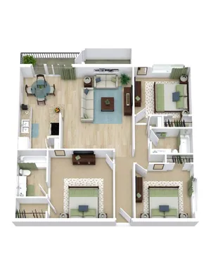 Three Bed, Two Bath