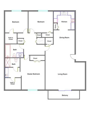 3 Bedroom | 2 Bath | 1,407 sqft