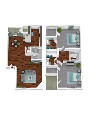 Two Bed 2 Bath Townhome