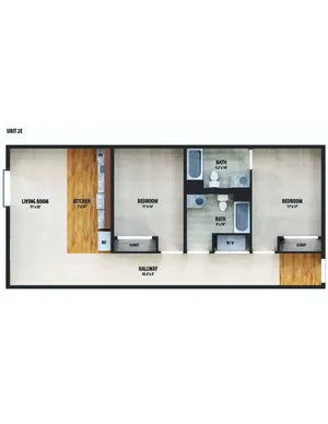 MarketStreetFlats 2BD 2Bath 1115sqft
