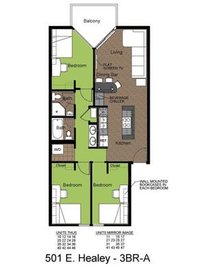 501 Healey 3 Bed Floorplan A