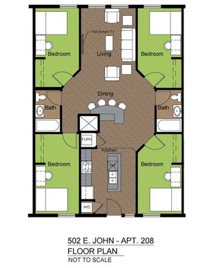502 John 4 Bed Standard Floorplan