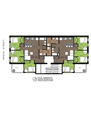 510 Green 3 Bed Standard Floorplan