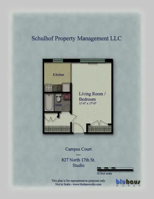 Campus Court Studio Floorplan