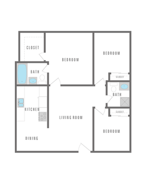 3 Bed 2 Bath