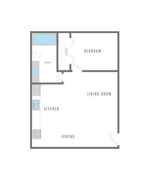 1 Bedroom 1 Bat