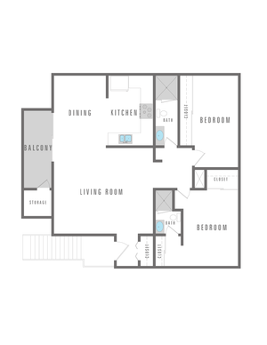 2 Bedroom 2 Bath