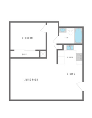 1 Bed 1 Bath