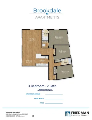 Three Bedroom Two Bathroom