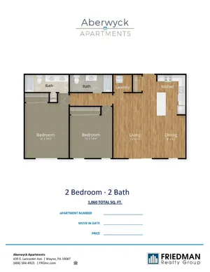 Two Bedroom Two Bathroom