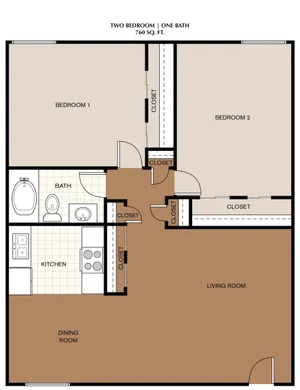 La Mirada Apartments - 2X1