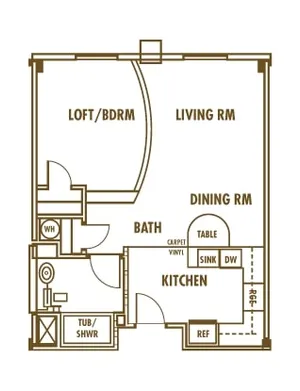 Studio floor plan