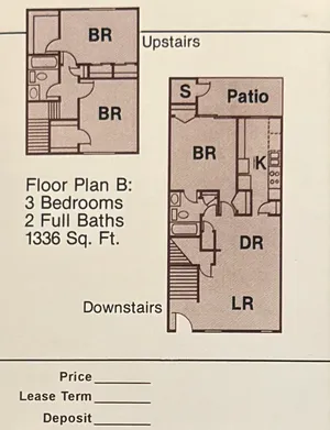 The Glen Townhomes - Floor Plan B