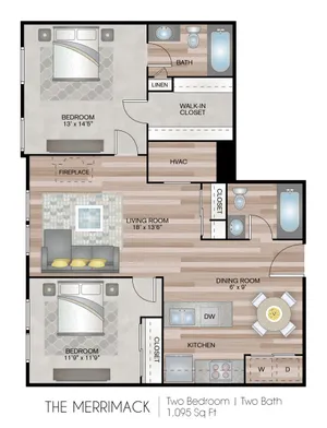 2 Bedroom Apartment