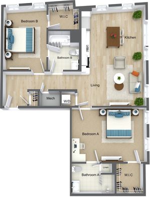 2 Bedroom 2 Bathroom B18