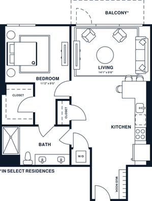 A12 | 1x1 | 723 sq ft