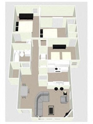 three bedroom apartment