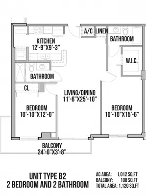 B2 | 2 Bedrooms, 2 Baths