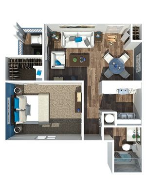 One Bedroom | One Bathroom | 750 Square Feet