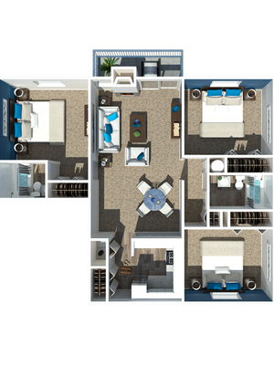 3 bed 2 ba