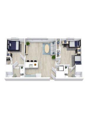 All units are fully furnished and include a full-size washer & dryer. Rental rate includes: High Speed Internet, Water, Sewer & Trash.