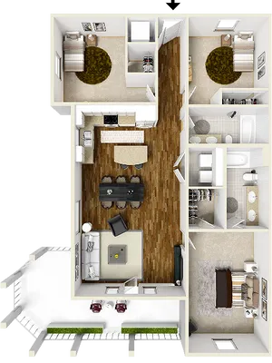 The Alcove Floorplan
