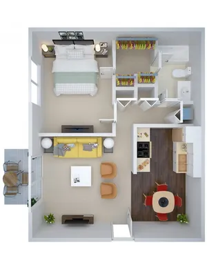 1 Bedroom Ground Level