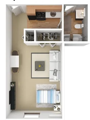 Studio | 450 sqft
