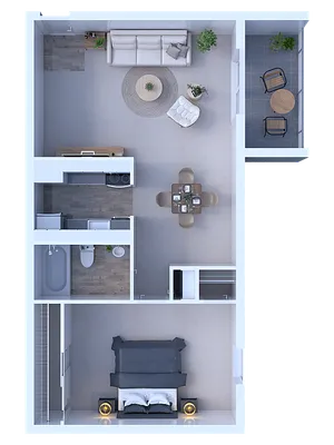 Stonecliffe 1BD 1Bath 650sqft