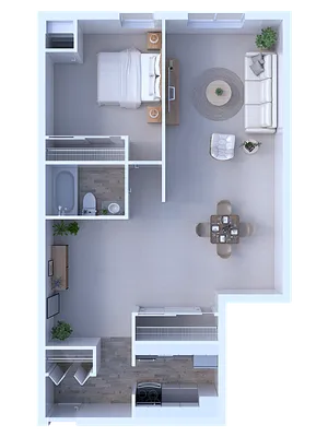 Stonecliffe 1BD 1Bath 795sqft