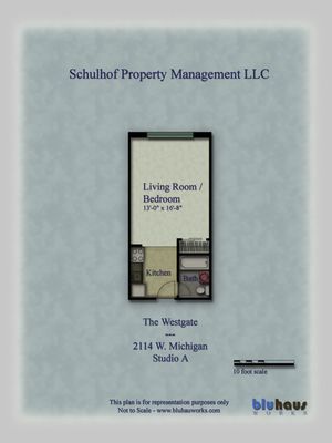 Studio A Floorplan | Westgate - Schulhof Property Management LLC
