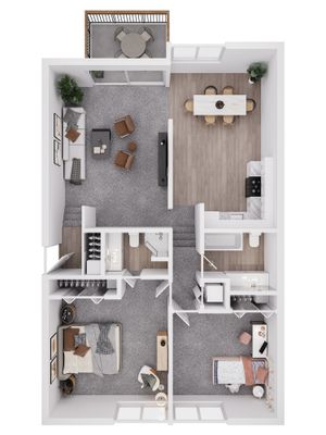 Floorplan Layout for 2 Bedroom 2 Bathroom Layout Valley Run Apartments Wilmington Delaware