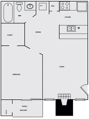 One Bedroom One Bathroom