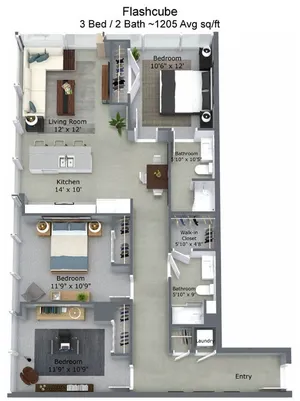 C1 3 Bedroom