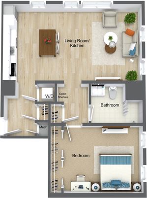 1 Bedroom 1 Bathroom A9