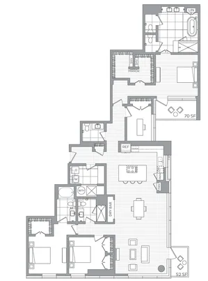 PH01 / 3 Bedroom / 3.5 Bath