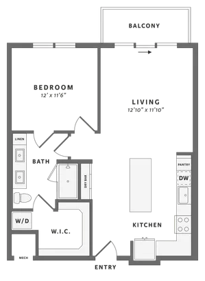 One bedroom