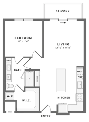 One bedroom