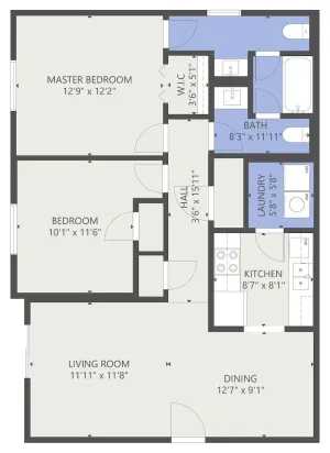 The Ashton apartment floor plan