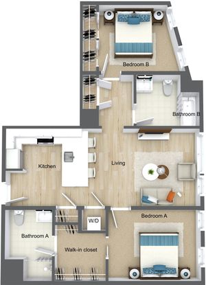 2 Bedroom 2 Bathroom B4
