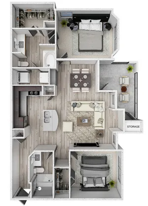 B3 - San Jacinto Floor Plan