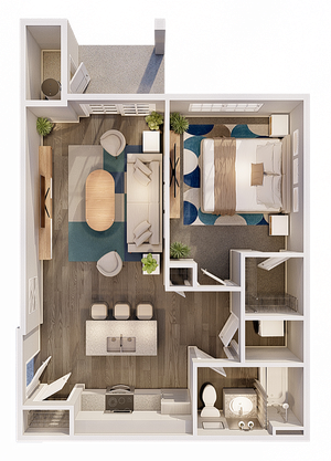 Maplewood 1 Bedroom 1 Bath