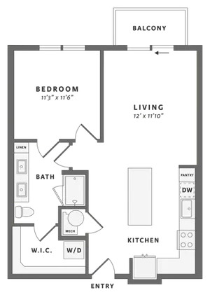 One bedroom